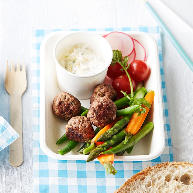 Photo of Meatballs and veggie sticks with fennel tzatziki by WW