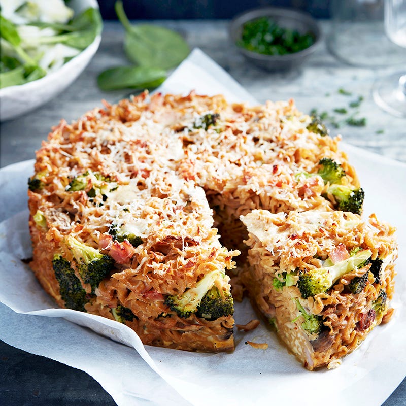 Photo of Mushroom, bacon and broccoli pasta pie by WW