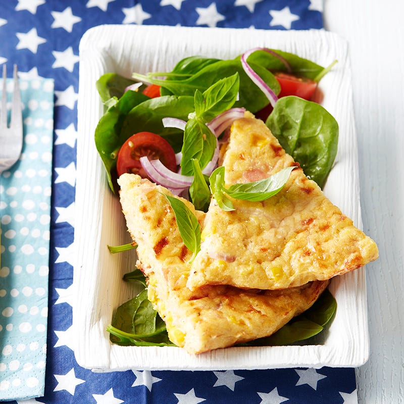 Photo of Polenta frittata with spinach and tomato salad by WW