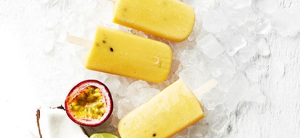 Coconut mango ice blocks