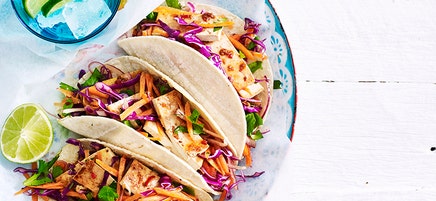 Korean tofu tacos