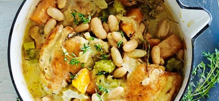 Thyme braised chicken