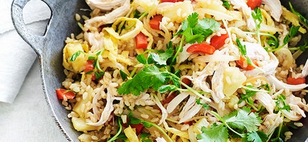 Chicken and pineapple fried rice