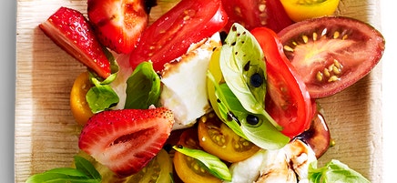 Tomato and strawberry salad