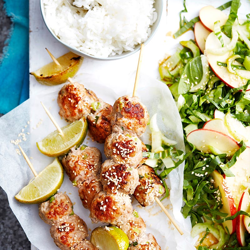 Photo of Thai-scented pork meatball skewers by WW