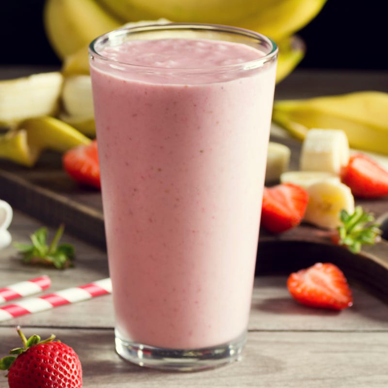 Photo of Banana, strawberry and vanilla quinoa smoothie by WW