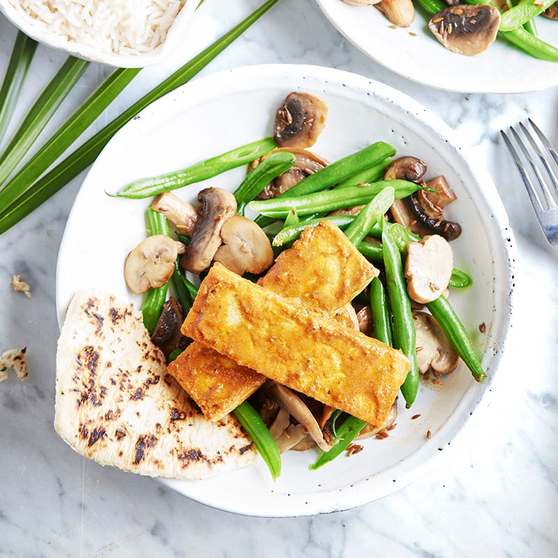 Photo of Tikka tofu with mushrooms and beans by WW