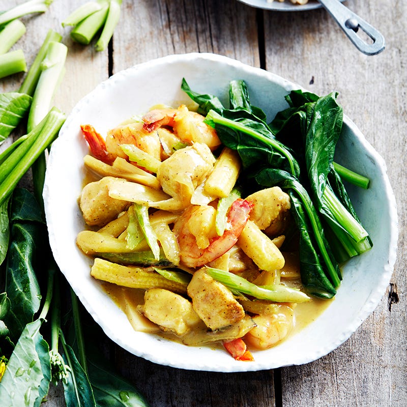 Photo of Curried seafood and Asian greens by WW