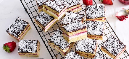 Lamington slice