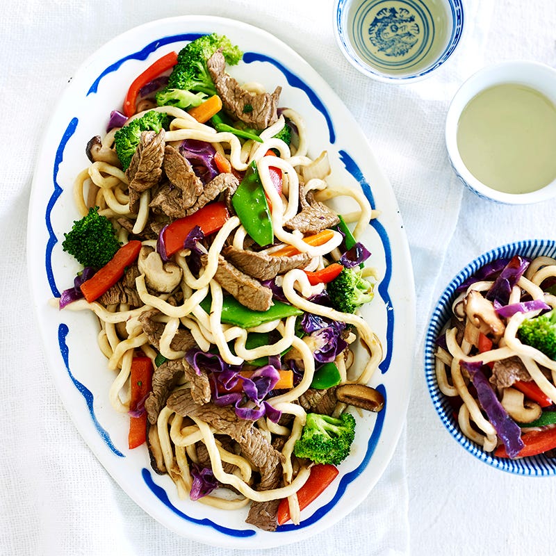 Photo of Japanese beef, vegetable and udon stir-fry by WW