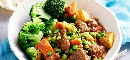 Beef and sweet potato curry