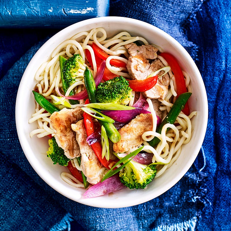 Photo of Quick pork and ramen stir-fry by WW