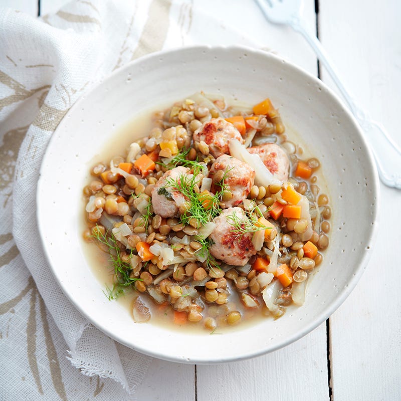 Photo of Italian lentil and sausage stew by WW