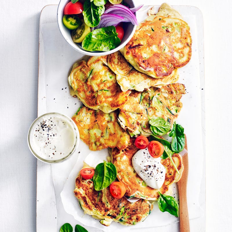 Photo of Zucchini ribbon pancakes by WW