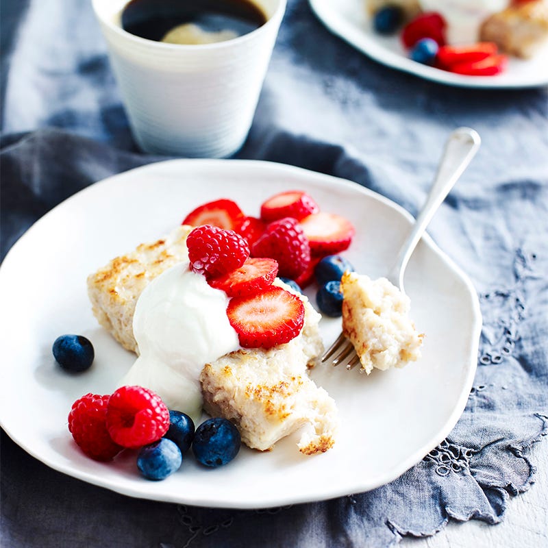 Photo of Pan-seared oatmeal with berries by WW