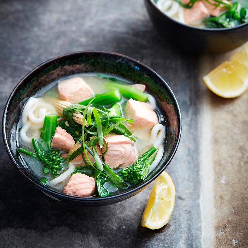 Photo of Miso poached salmon with udon by WW