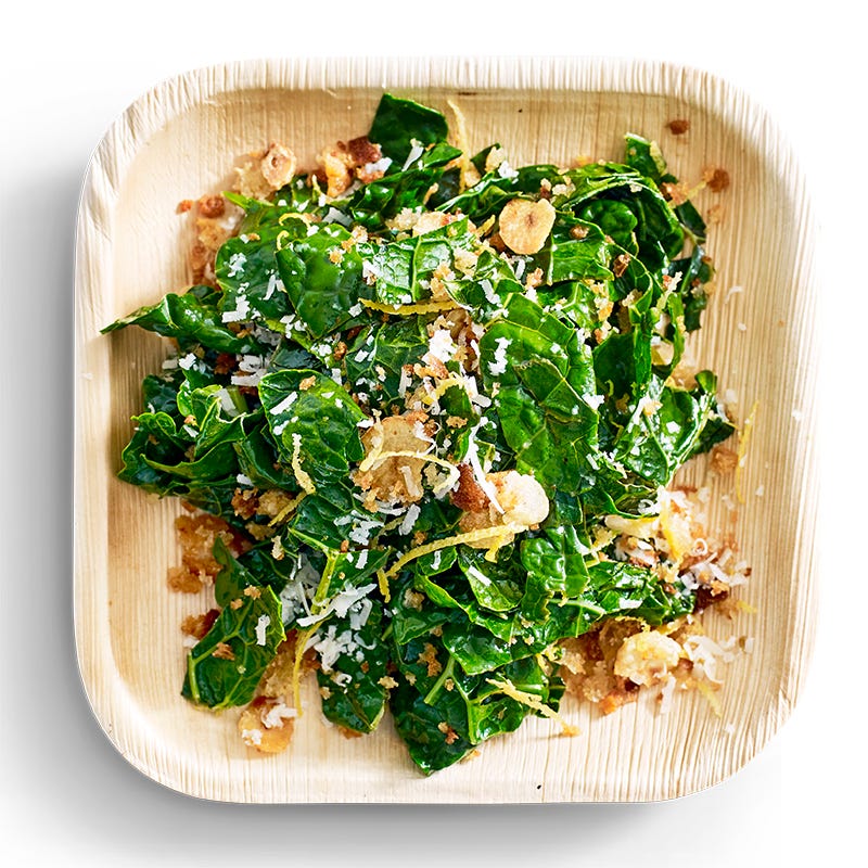 Photo of Wilted Tuscan kale with garlic crumbs by WW