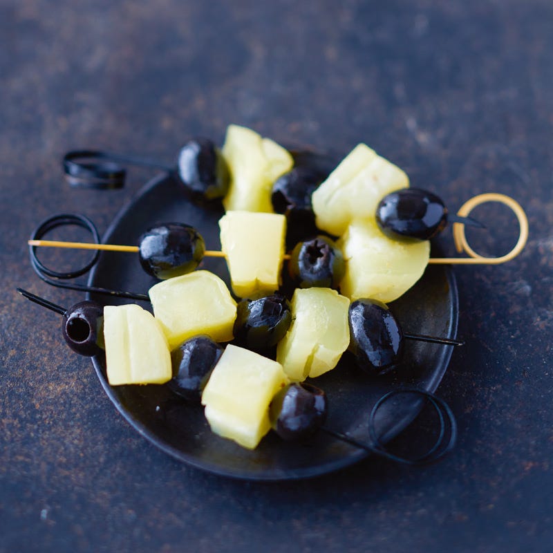 Photo de Brochettes de fromage et olives prise par WW