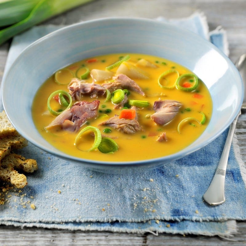 Photo de Potage aux carottes et lanières de poulet prise par WW