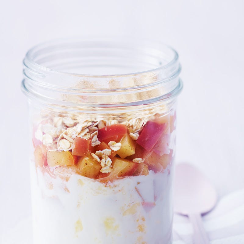 Photo de Fromage blanc aux pommes et bananes prise par WW