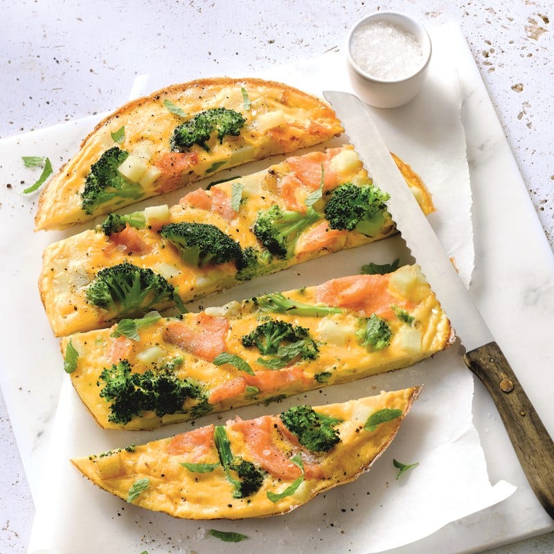 Foto van Frittata met zalm en broccoli door WW