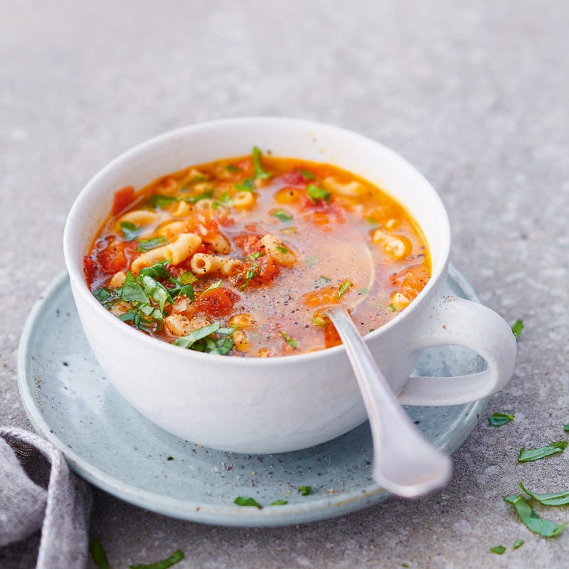 Foto van Tomatensoep met pasta door WW