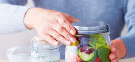 Lunchsalade met yoghurtdressing