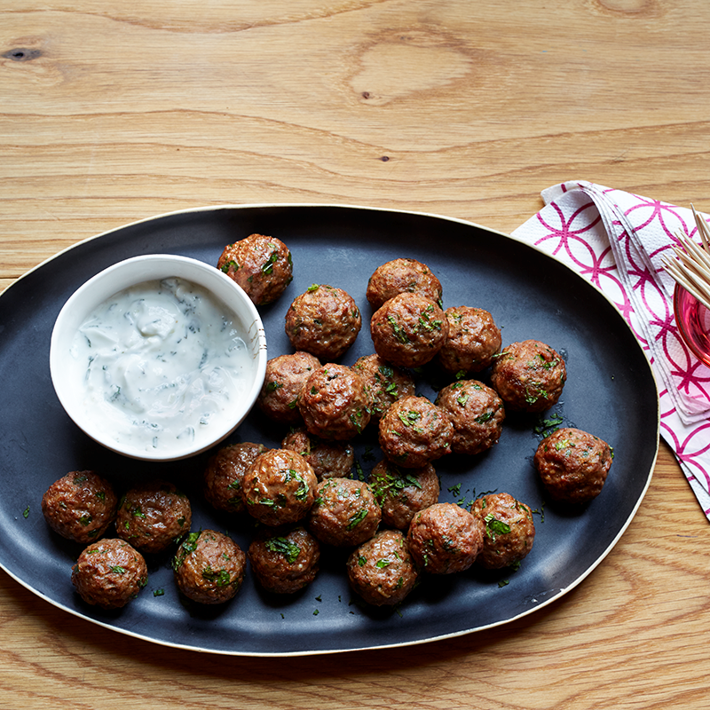 Photo of Mini Moroccan Meatballs with Tzatziki by WW