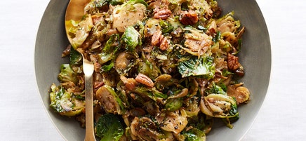 Brussels Sprouts with Raisins and Pecans
