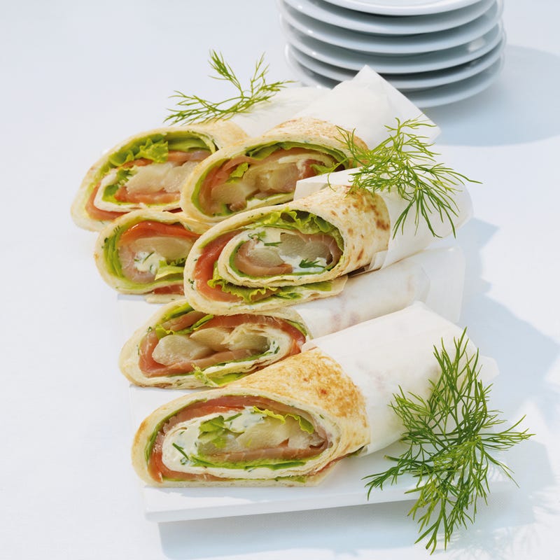 Foto Spargel-Lachs-Wraps von WW
