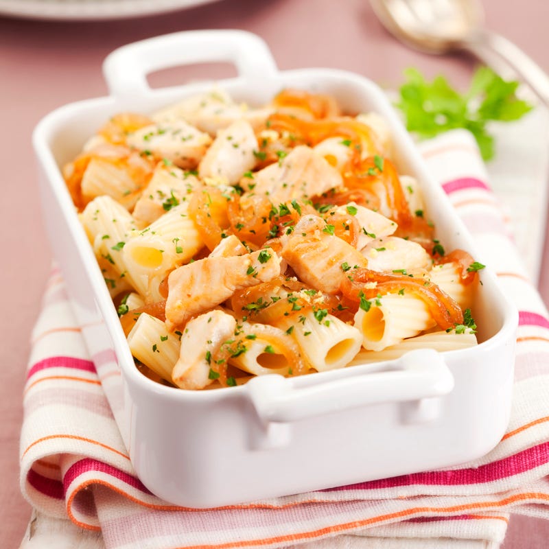 Foto Makkaroni mit Schwertfisch und karamellisierten Zwiebeln von WW