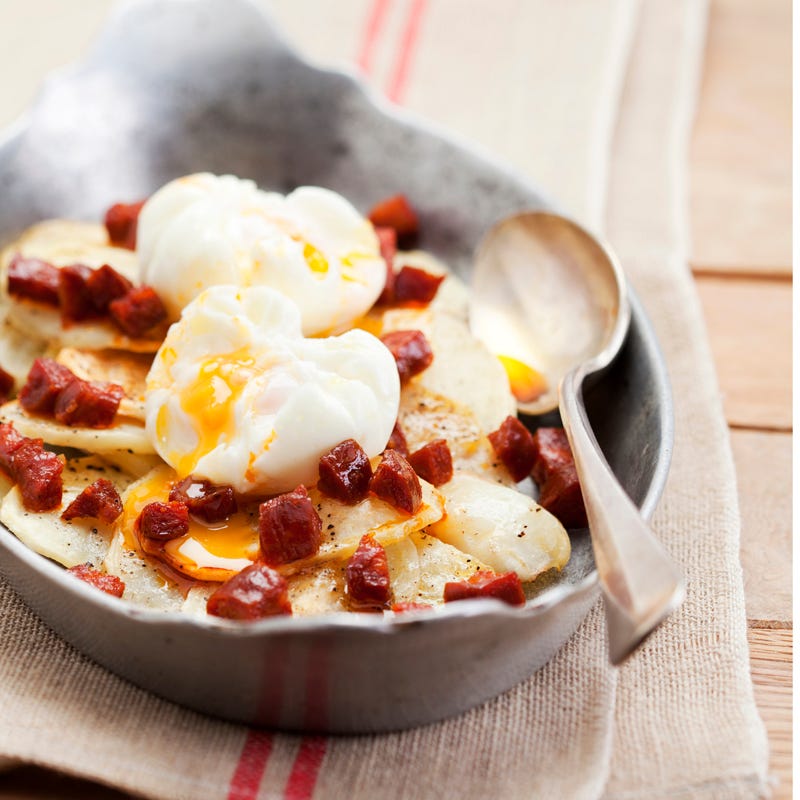 Foto "Kaputte" Eier mit Kartoffeln und Chorizzo von WW
