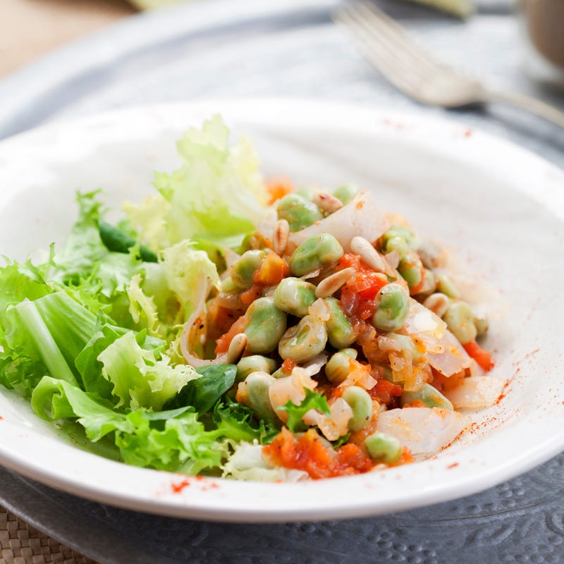 Foto Dicke Bohnensalat mit geräuchertem Kabeljau von WW