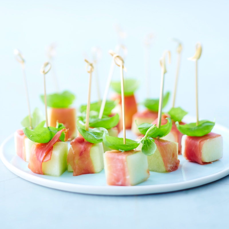 Melonen-Schinken-Spießchen