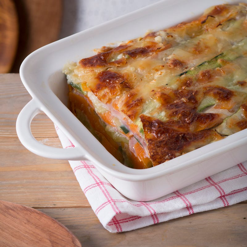 Foto Low-Carb-Auflauf mit Kochschinken, Karotten und Zucchini von WW