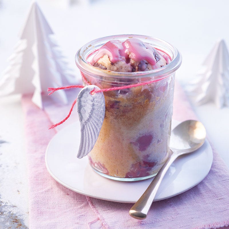 Kirsch-Punsch-Kuchen im Glas