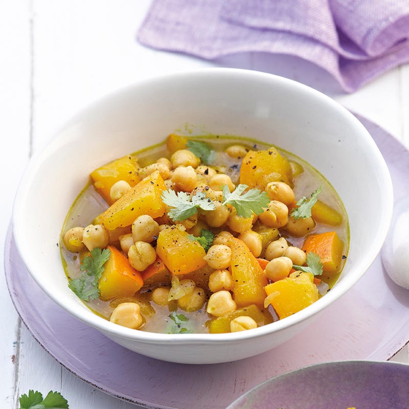 Kürbis-Kichererbsen-Curry