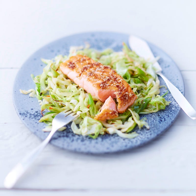 Honiglachs auf Spitzkohl