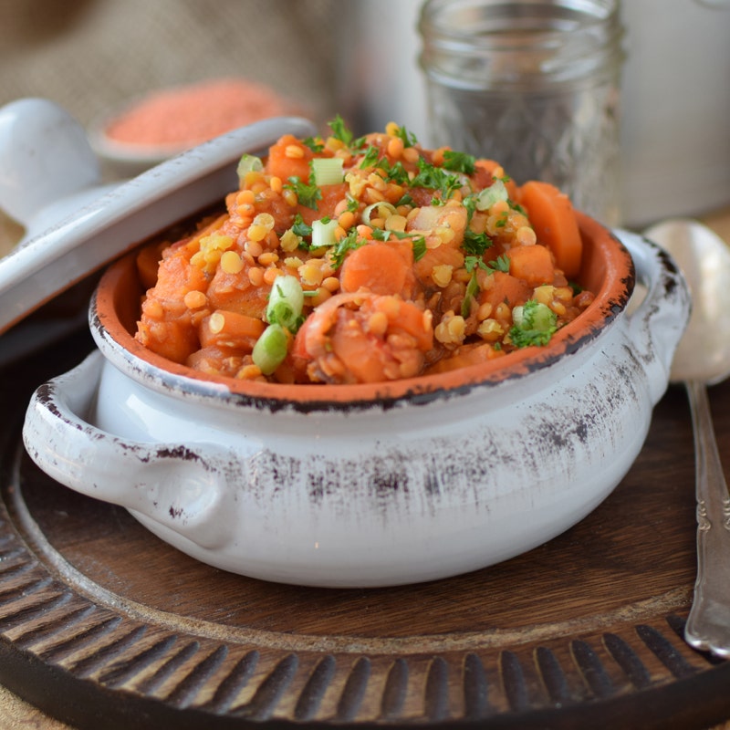 Süßkartoffel-Linsen-Chili