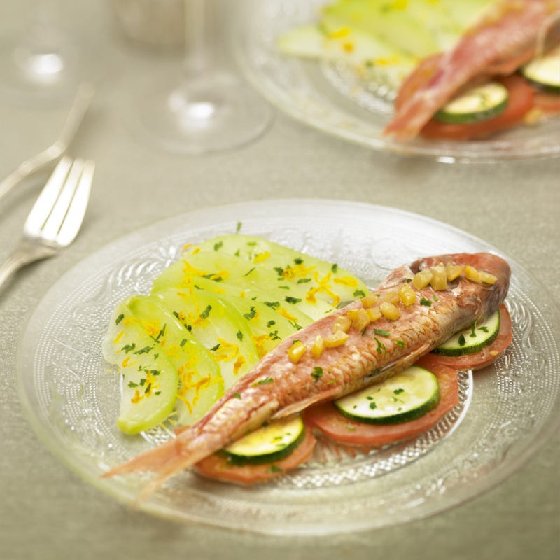 Rouget au citron confit