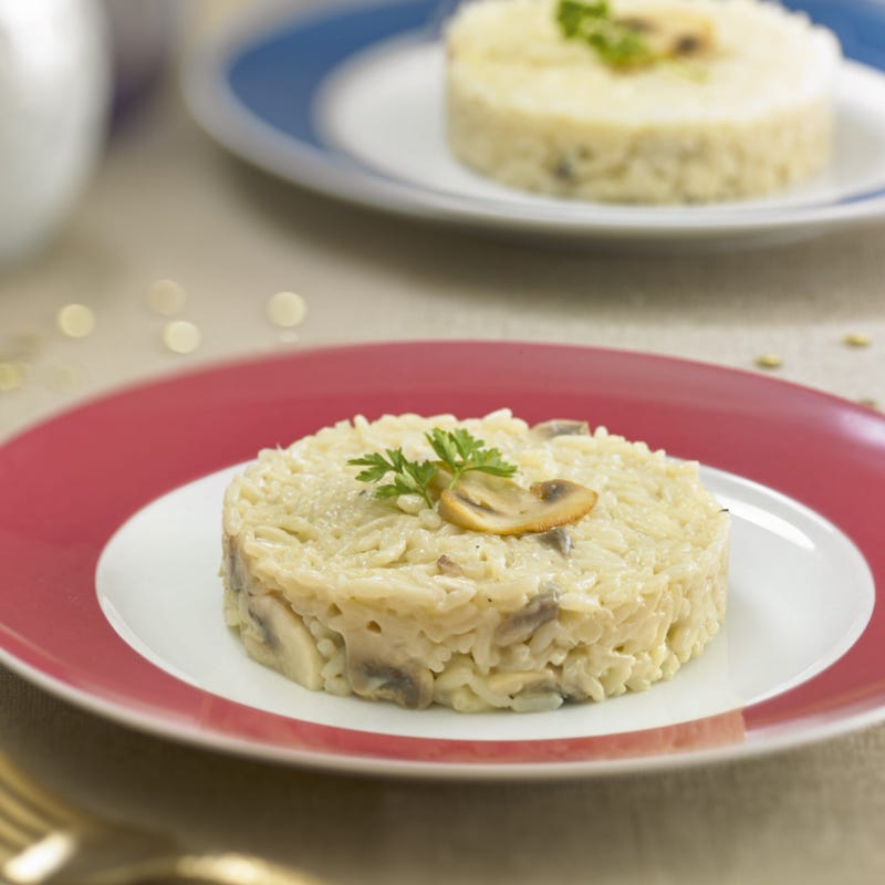 Risotto végétal à la crème de pâtisson