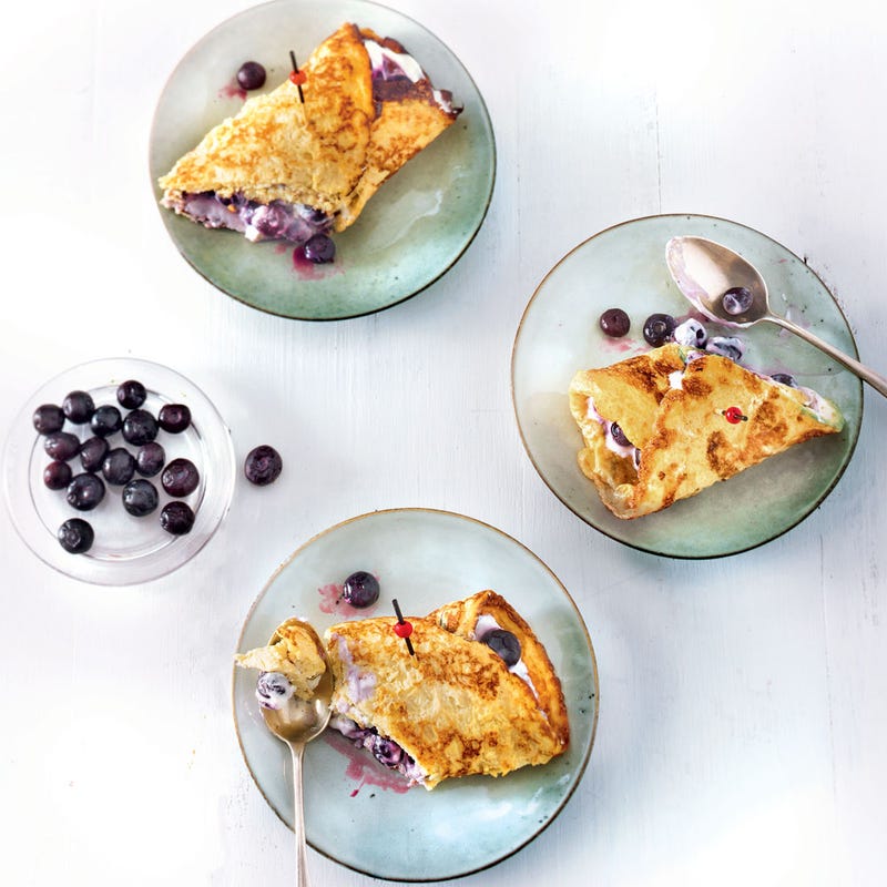 Photo de/du Wrap d'omelette aux myrtilles par WW