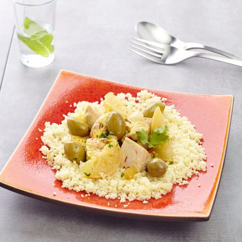 Tajine de dinde aux citrons confits