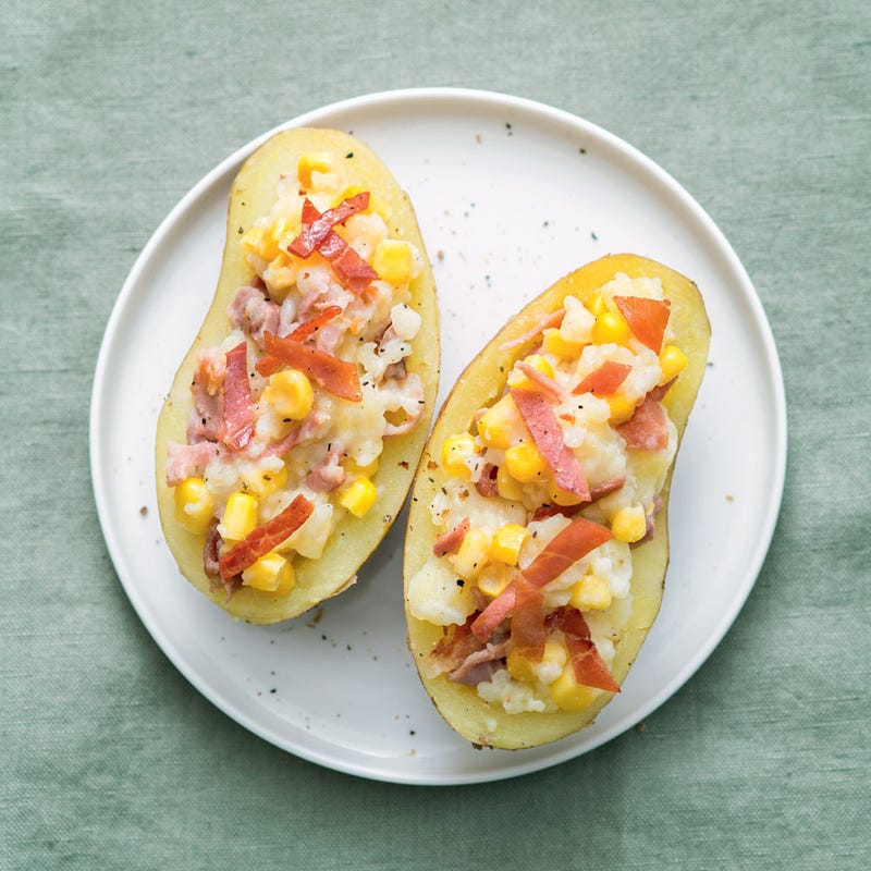 Photo de/du Jacket potatoes au bacon par WW