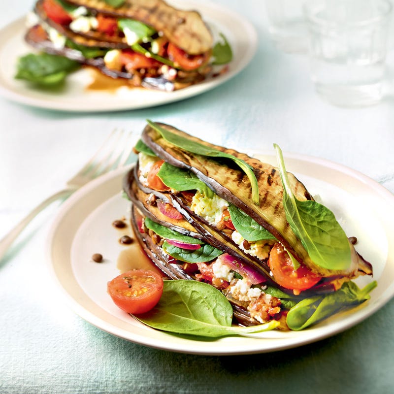 Photo de/du Mille-feuilles d'aubergines, épinards et lentilles par WW