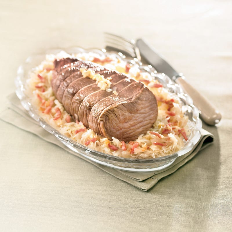 Photo de/du Rosbif à la choucroute par WW