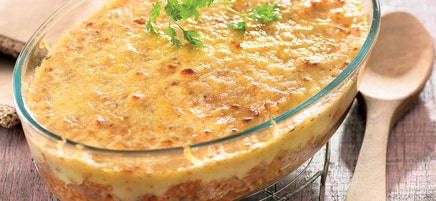 Hachis parmentier épicé aux aubergines