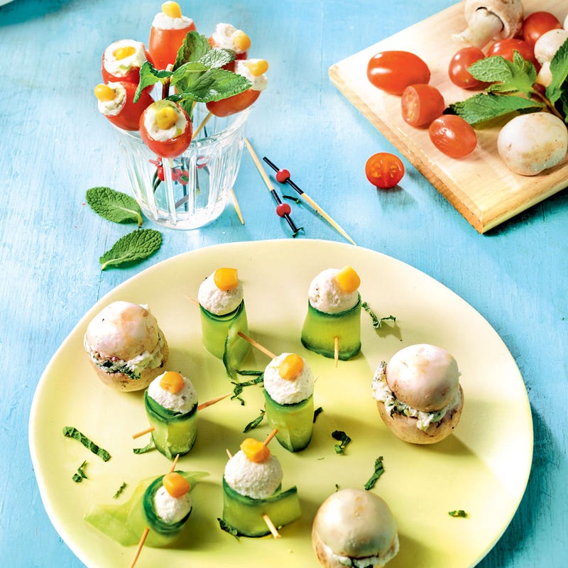 Photo de/du Fleurs et macarons au fromage frais par WW