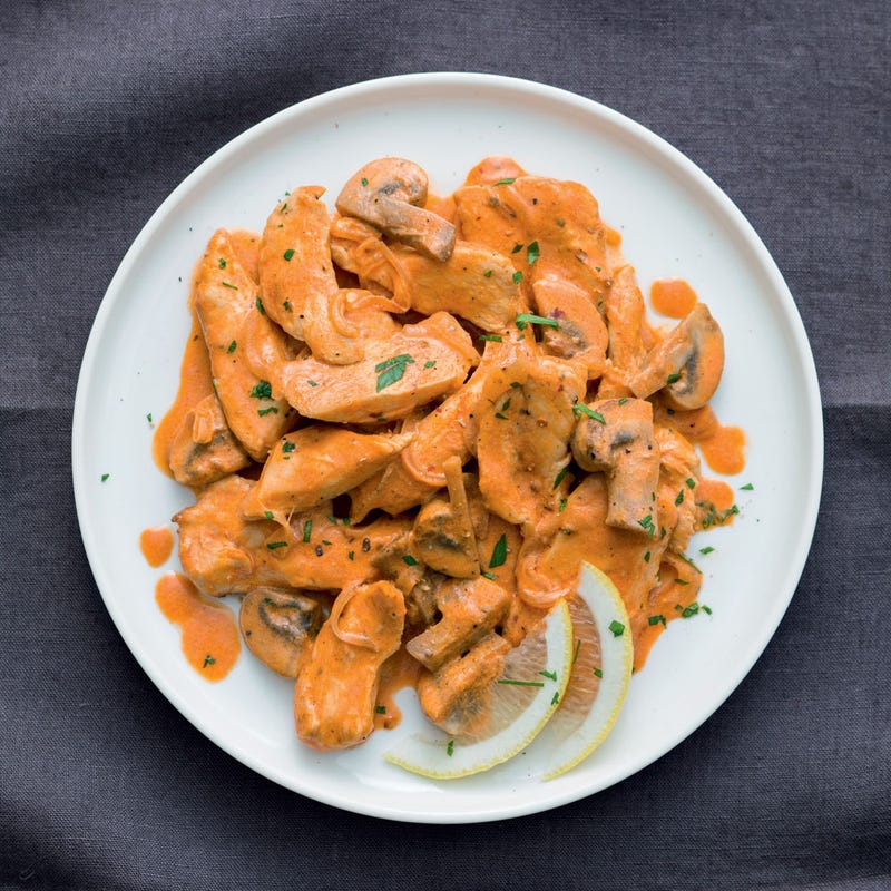 Photo de/du Blancs de poulet façon Strogonov par WW