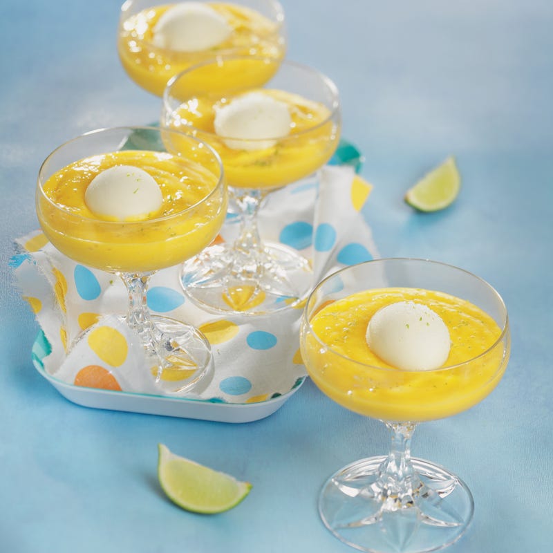 Photo de/du Velouté de mangue au sorbet coco par WW